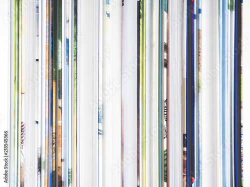 Stack of children's books on a white background.