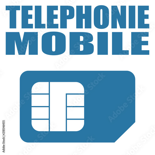 Logo téléphonie mobile.