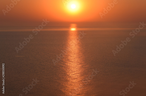 Dawn over the sea. Sea of Azov. Sunrise © eleonimages