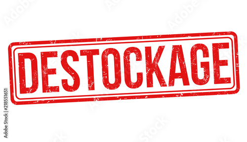 Destockage sign or stamp