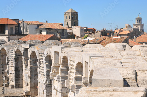 Anfiteatro romano en Arles, Francia.