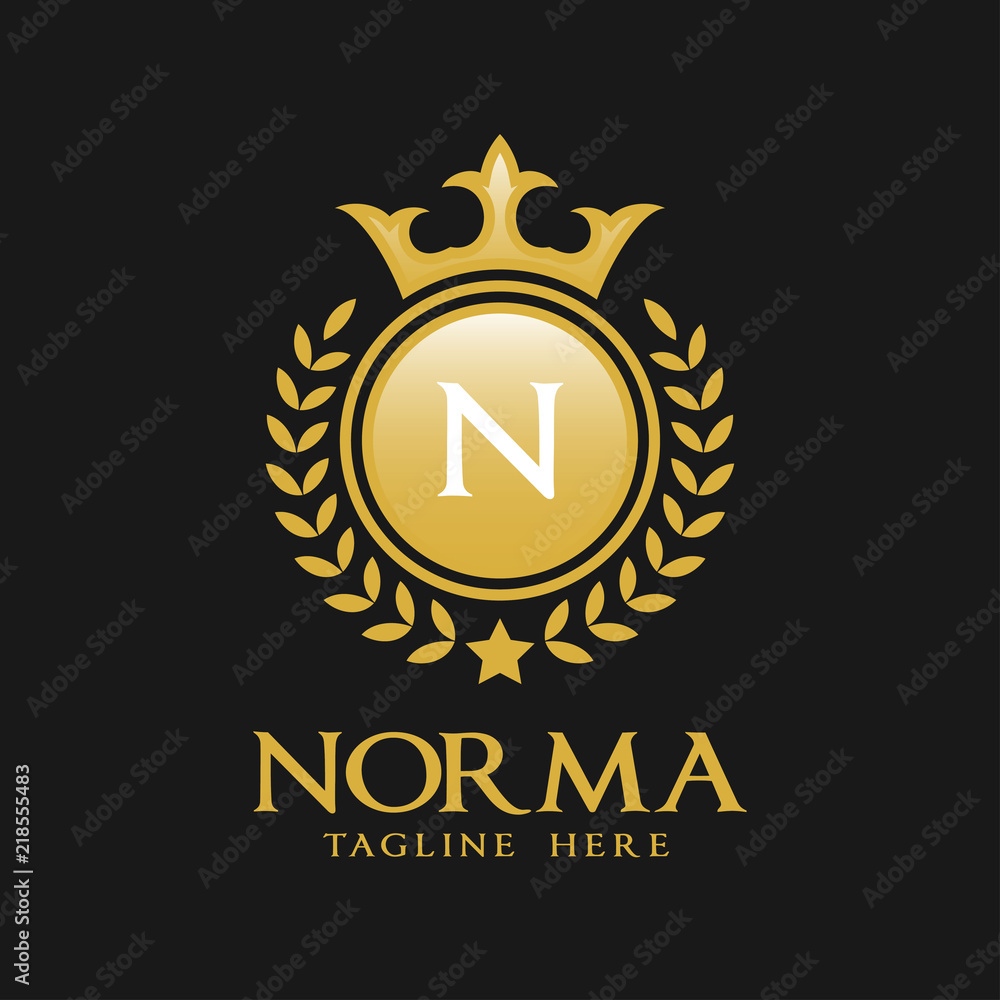 Letter N Logo - Classic Luxurious Style Logo Template