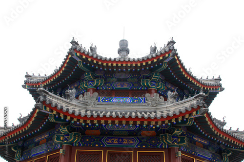 Manjusri Pavilion in the Zhengjue Temple in Old summer palace ruins park  Beijing  China