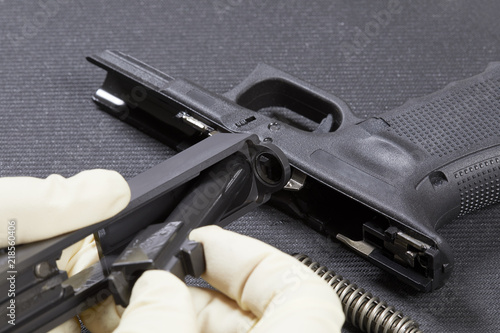 Disassembling a Pistol