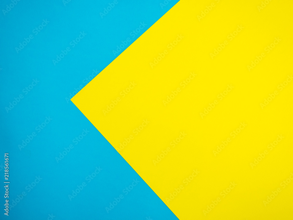 abstract colored paper blue yellow background
