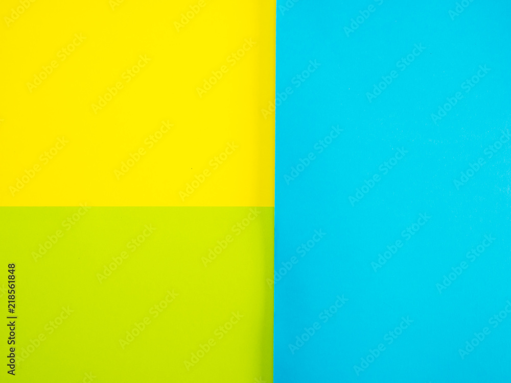 Fototapeta premium abstract colored paper blue green yellow background