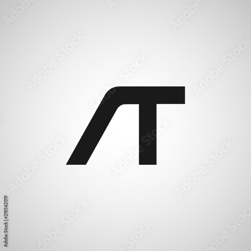 Initial Letter AT Logo Template Design