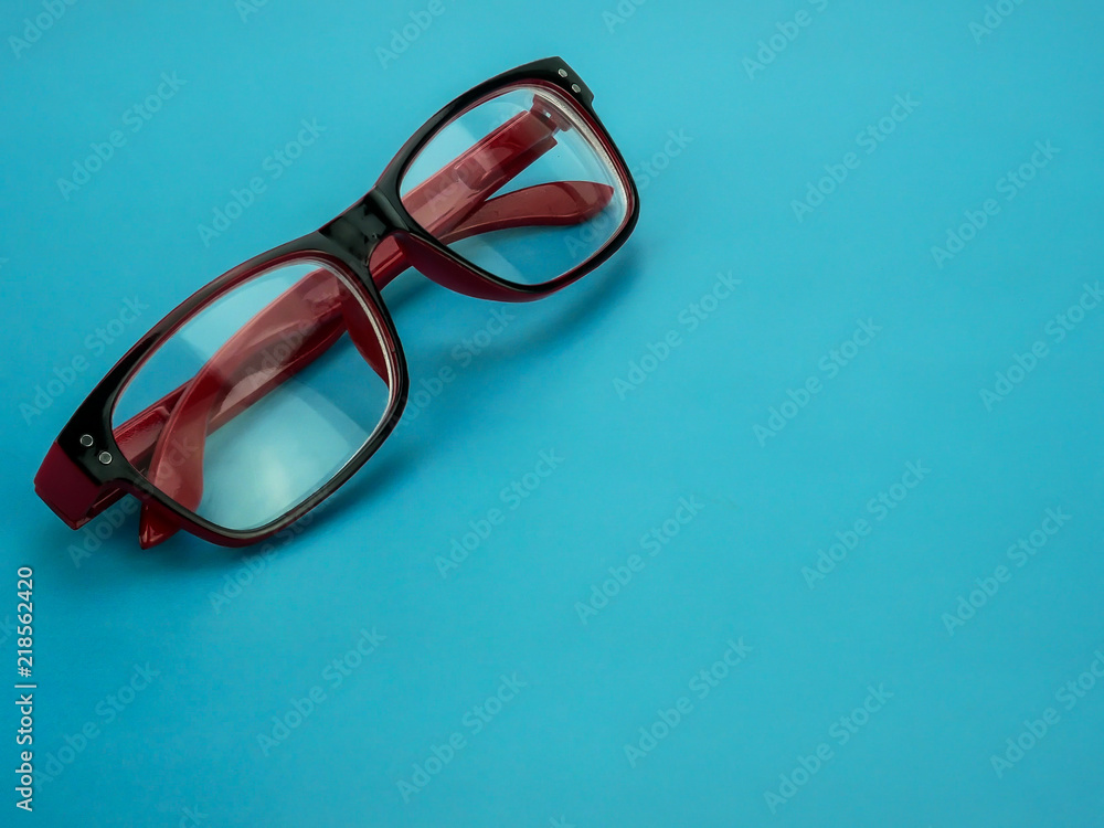 eyeglasses on color background eyeglasses on color background