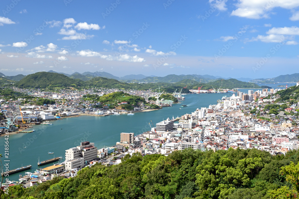 尾道水道　浄土寺山頂からの眺め　広島県尾道市