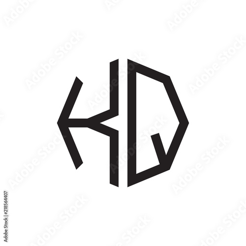 two letter KQ octagon logo