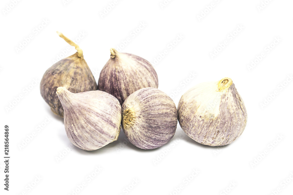 Fototapeta premium Garlic isolated on white background.