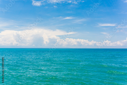 Fototapeta Naklejka Na Ścianę i Meble -  Blue sky with cloud in sea background