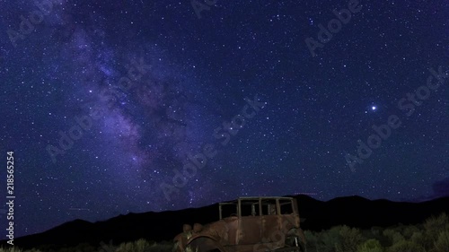 Milky Way Over Old Car