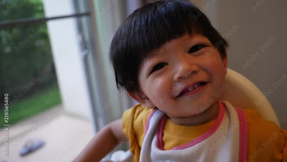slow motion cute child happy smile slow motion cute child happy smile