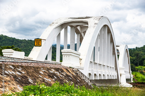 White bridge above Mae Tha river photo