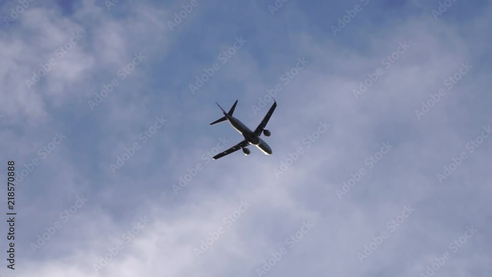 Airplane and sky Airplane and sky