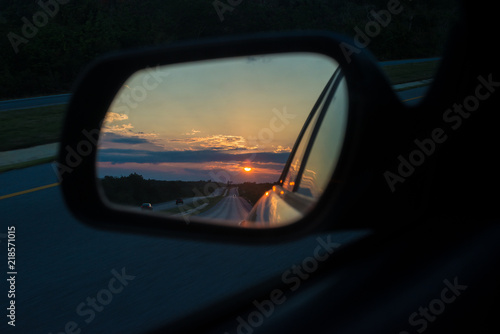 sunset refletion 