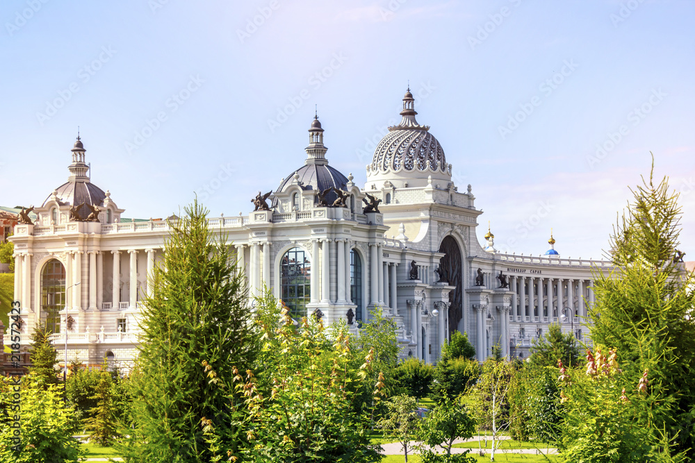 Obraz premium View of Agricultural Palace, or Palace of Farmers in Kazan, Tatarstan, Russia.