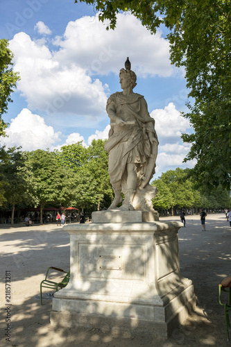 Sculpture by Julius Caesar at the Tuileries Garden
