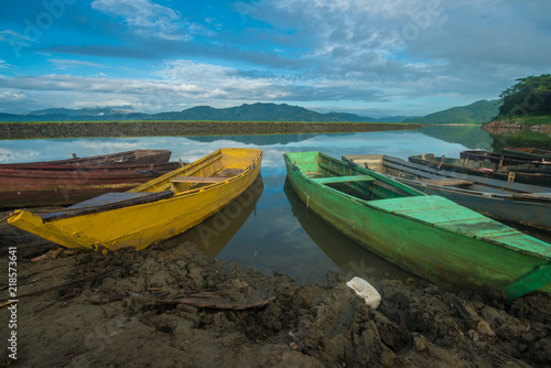 boat on the lake