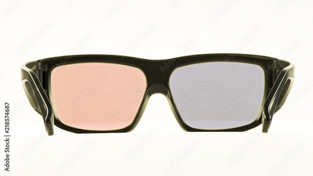 Fototapeta premium Cinema 3D glasses on a white background