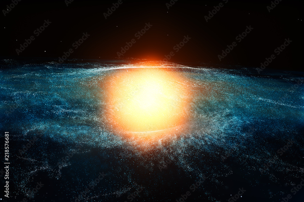 Fototapeta premium 3d rendering, Brilliant nebula