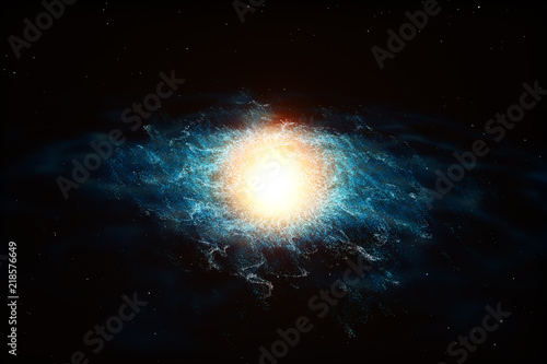 Fototapeta Naklejka Na Ścianę i Meble -  3d rendering, Brilliant nebula