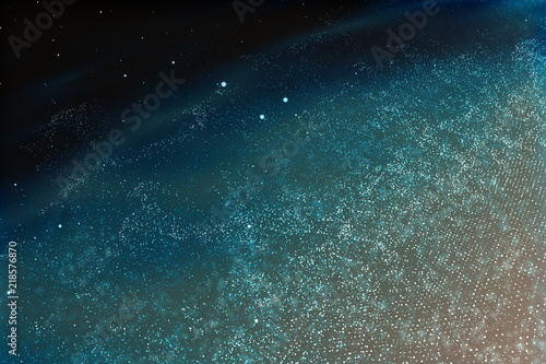 3d rendering, Brilliant nebula