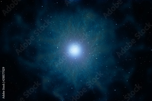 3d rendering  Brilliant nebula