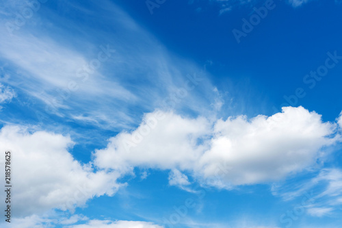 beautiful clouds against a blue sky