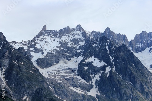 massif du mont blanc, versant italien