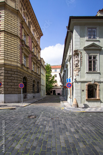 Historical buildings in old town in Prague, Czech republic