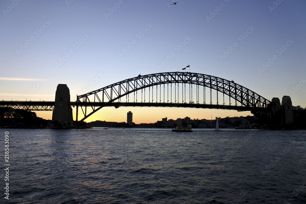Sydney Harbour Bridge at Sunset Sydney Harbour Bridge at Sunset