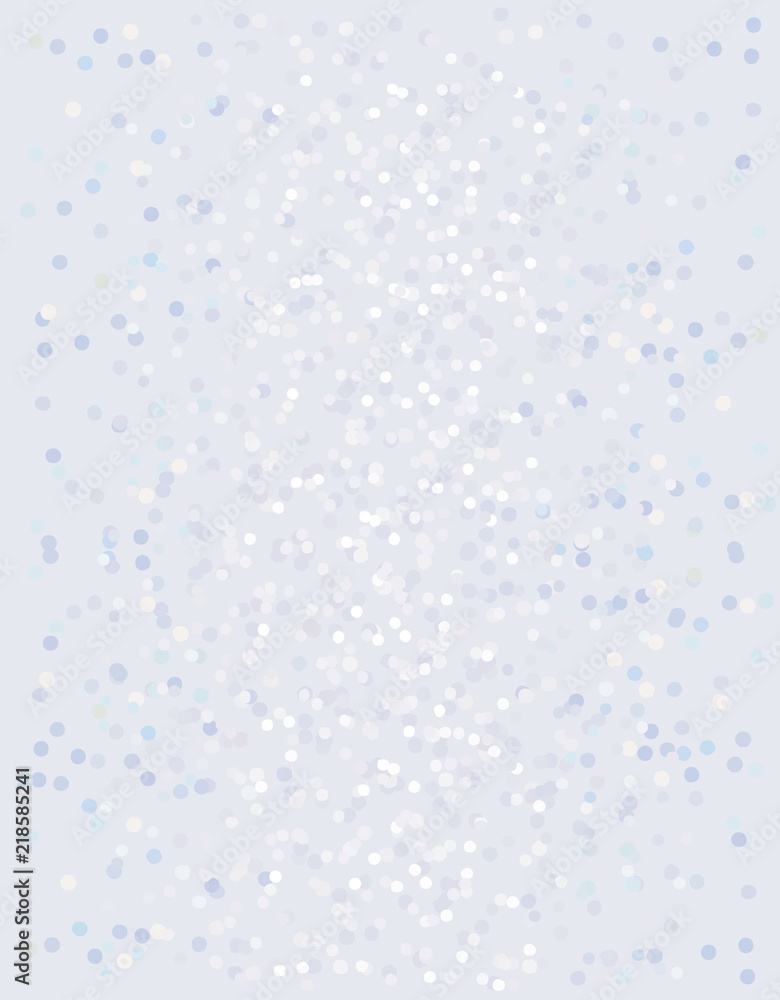 Abstract Glossy Dots Vector Background. Geometric Pastel Design. Blue Glamour Illustration.
