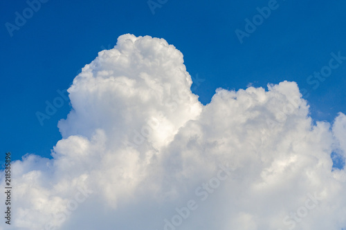 white clouds on a blue sky, background