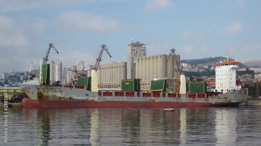 Obraz premium Cargo ship