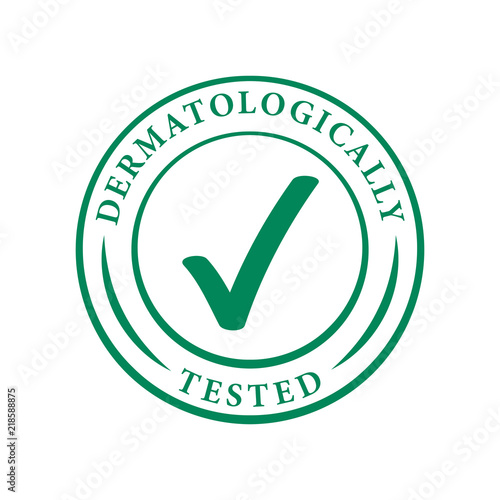 Dermatologically tested vector water drop icons