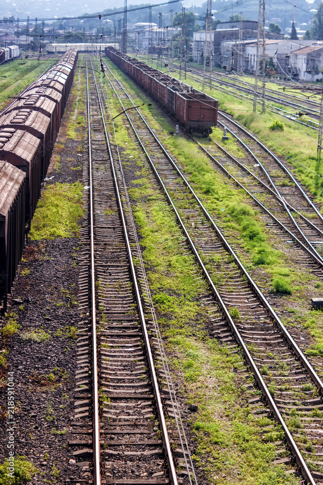 Railway freight transport, tanks, wagons. Railway freight transport, tanks, wagons.