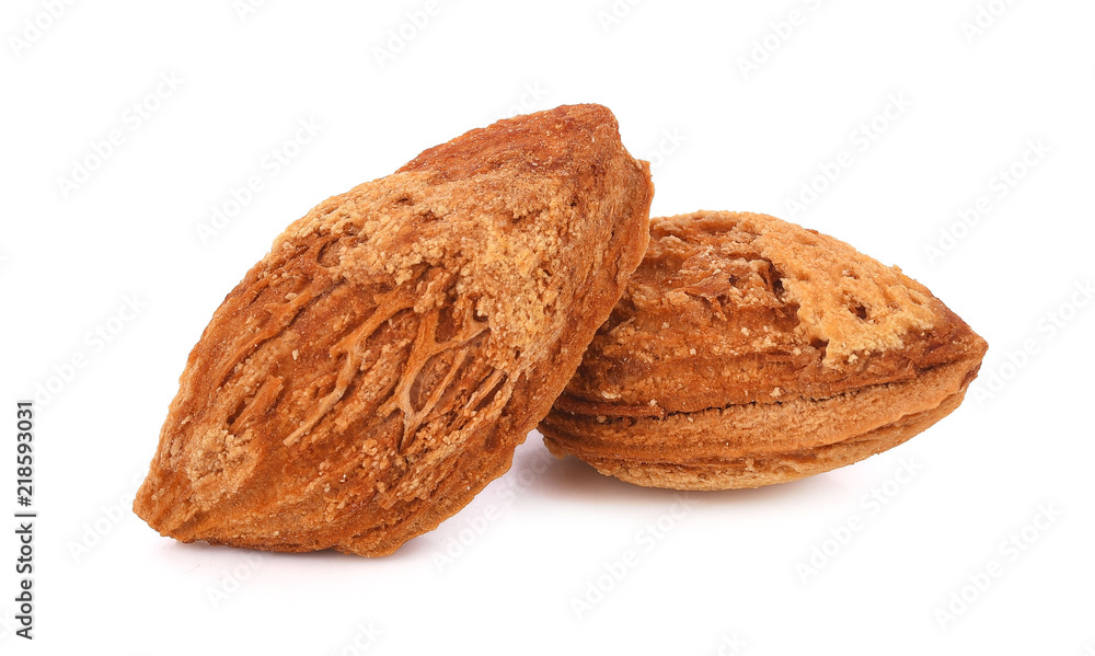 Almonds isolated on white background Almonds isolated on white background