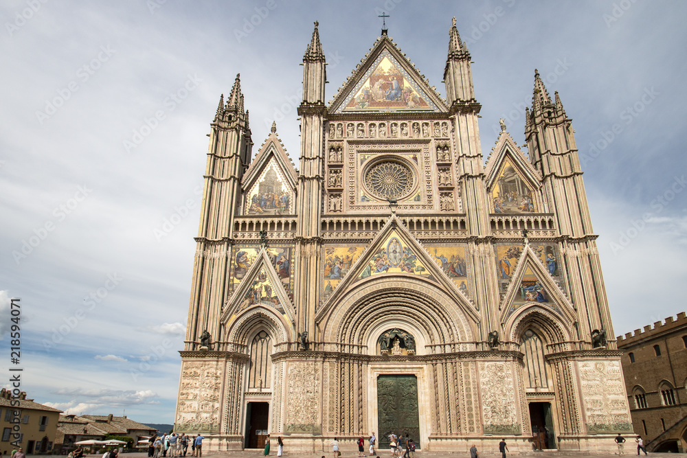Facade of the cathedral of Orvieto