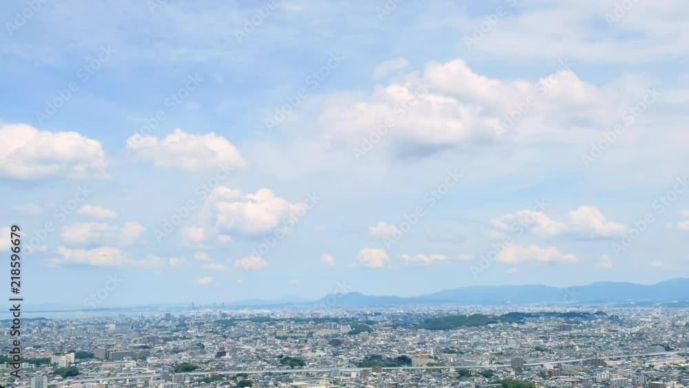 都市風景　福岡市　タイムラプス