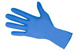 rubber glove on a white background.