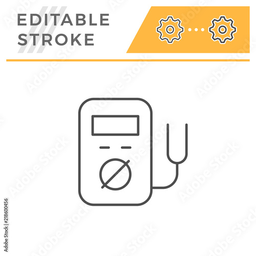Electronic multimeter line icon