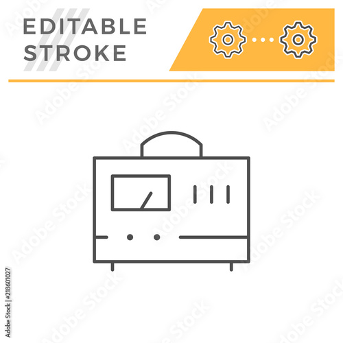 Voltage regulator line icon