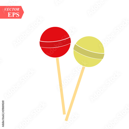 Vector candy icon. Chupa Chups Icon. lollipop isolated on white background, Vector. eps10