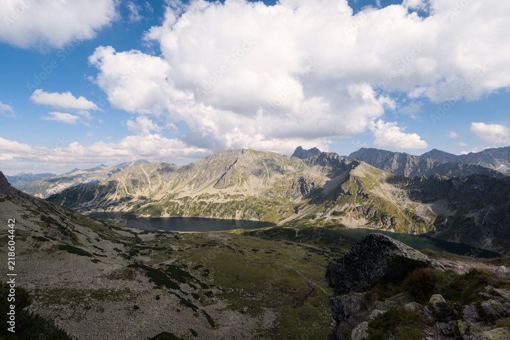 The Valley of Five Lakes in the High Tatra in Poland, The Valley of Five Lakes in the High Tatra in Poland,