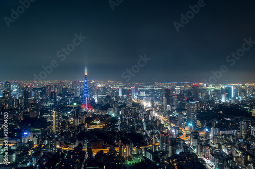 東京の夜空と都市夜景３ © onotorono