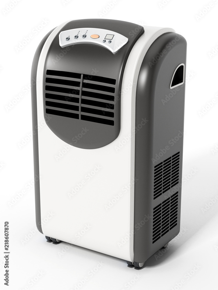 Generic illustration of mobile air conditioner. 3D illustration Generic illustration of mobile air conditioner. 3D illustration