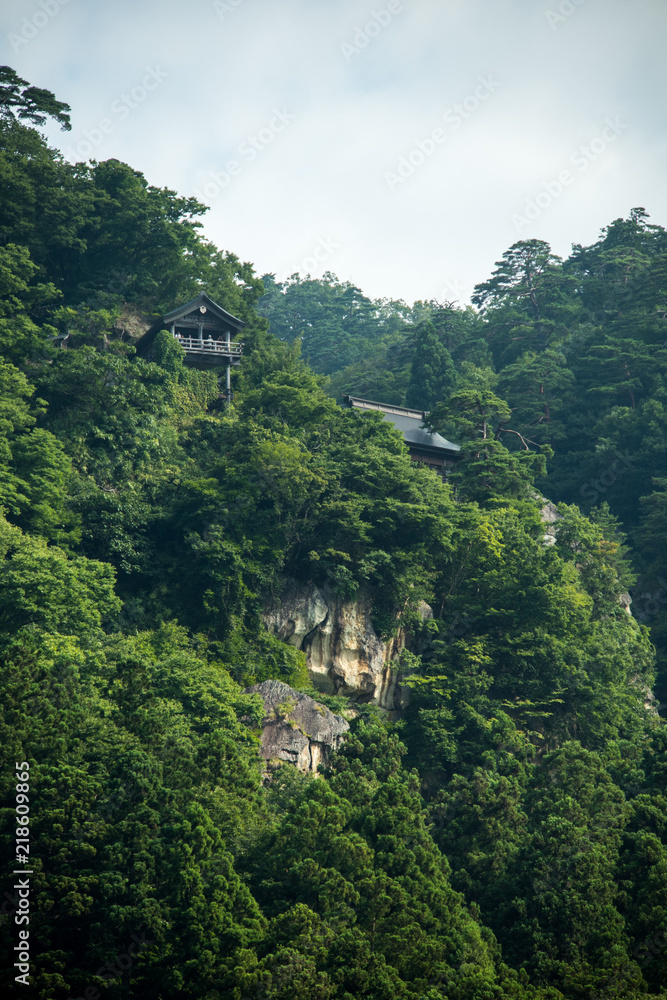 Temples on cliff