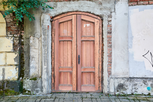 old swing wooden door © blacklionder